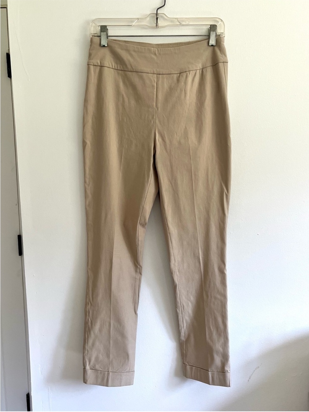Tribal Pull On Straight Leg Khaki Work Career Wear Office Dress Pants Trousers 6